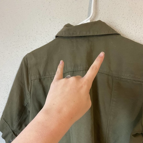 Frame Army Green Green Short Sleeve Belted Jumpsuit Size XS - Picture 14 of 15